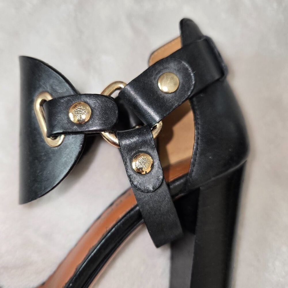Mulberry Leather Sandals black, Size EU 37.5, made in Italy - Picture 5 of 12